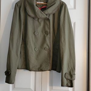 LOFT olive green utility jacket/blazer. Sz XL